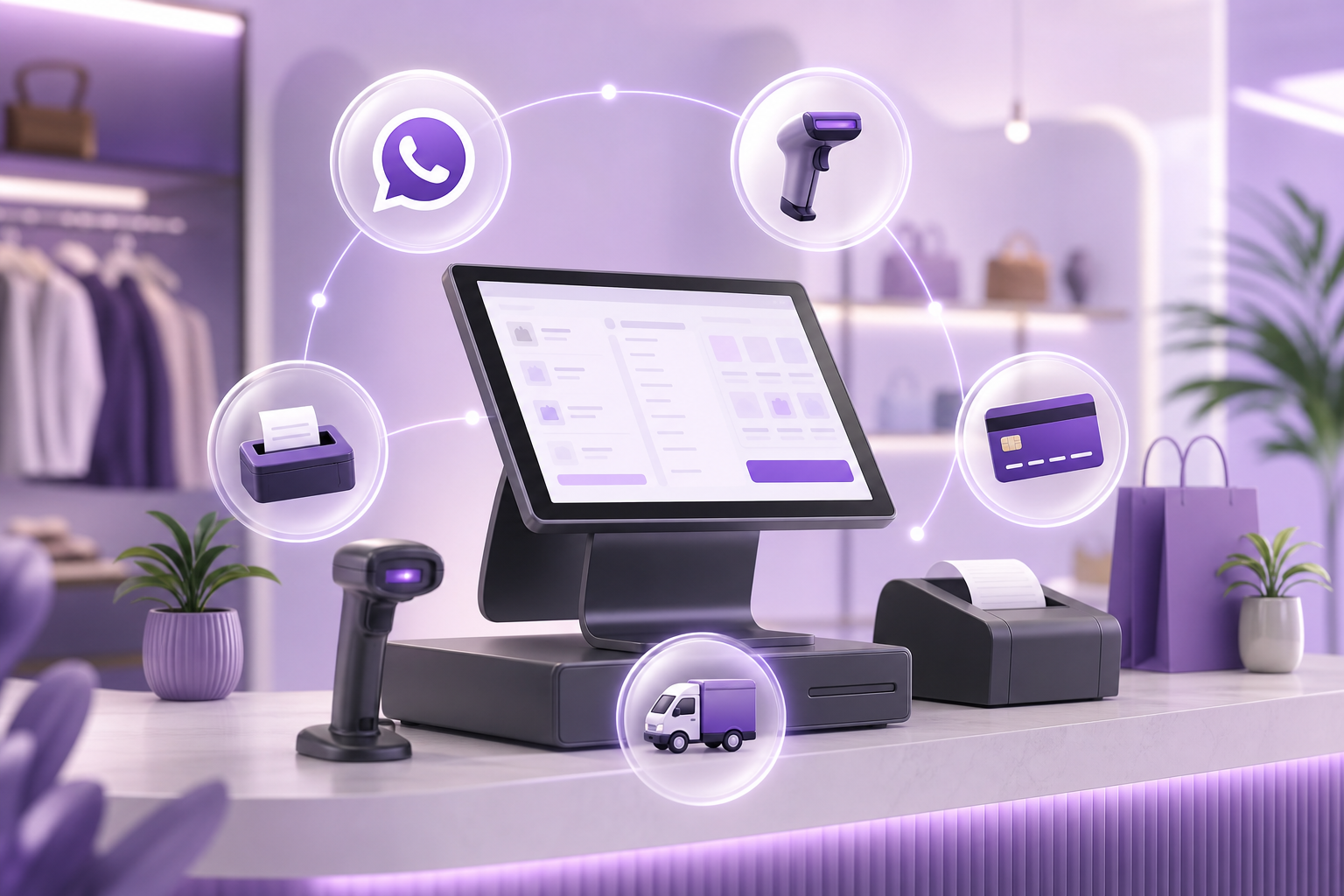 EaseWorq POS connected with retail tools and channels